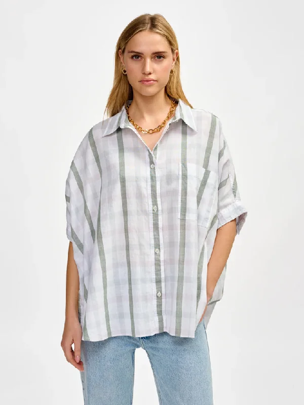 Bellerose Gaudi Shirt in Green Blue