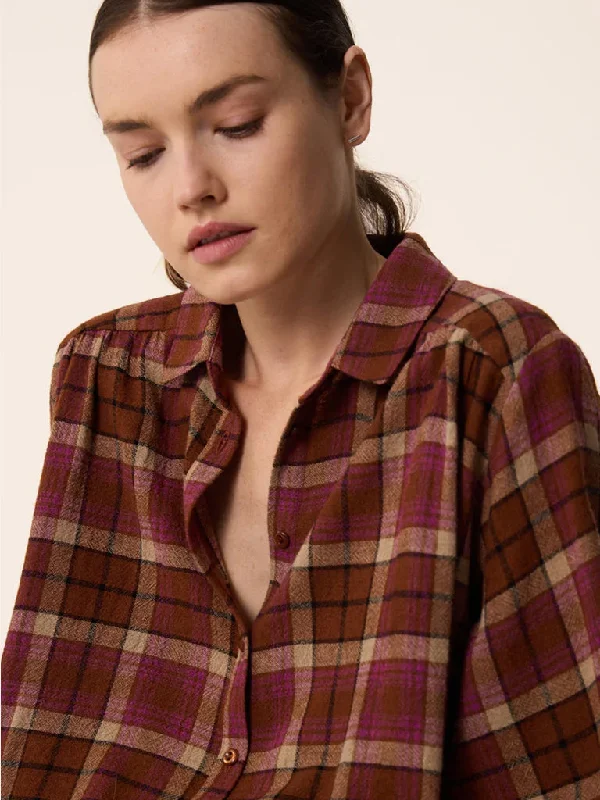 Des Petits Hauts Vioni Check Shirt in Matobo