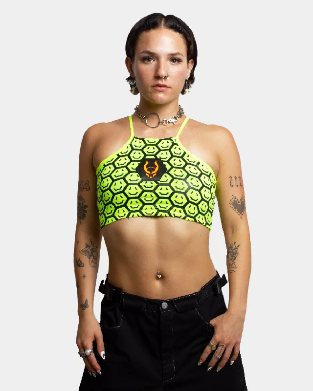 TANK CROP TOP HEX SMILEY