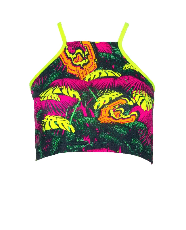 TANK CROP TOP NEON JUNGLE