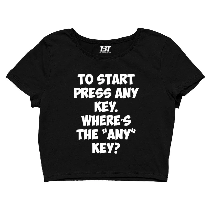 Crop Top - Press Any Key