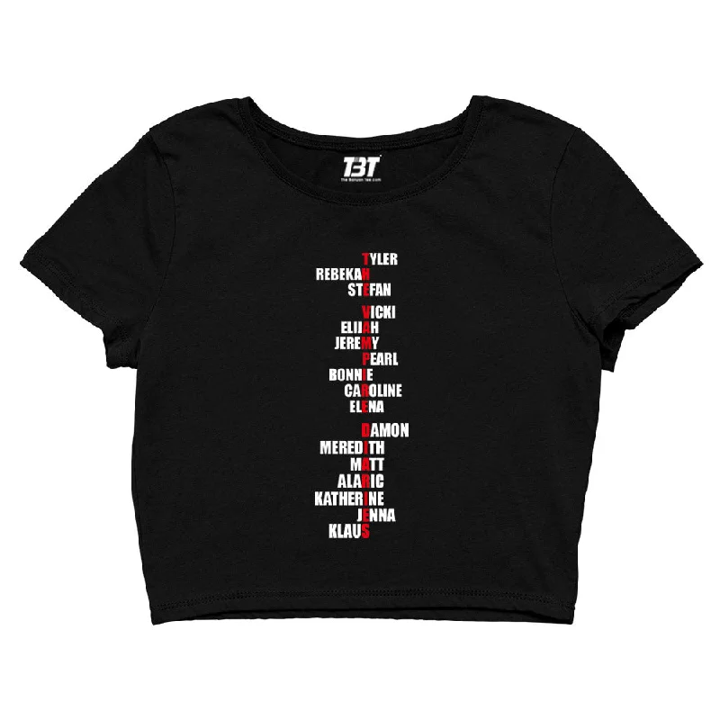 Crop Top - TVD Typography