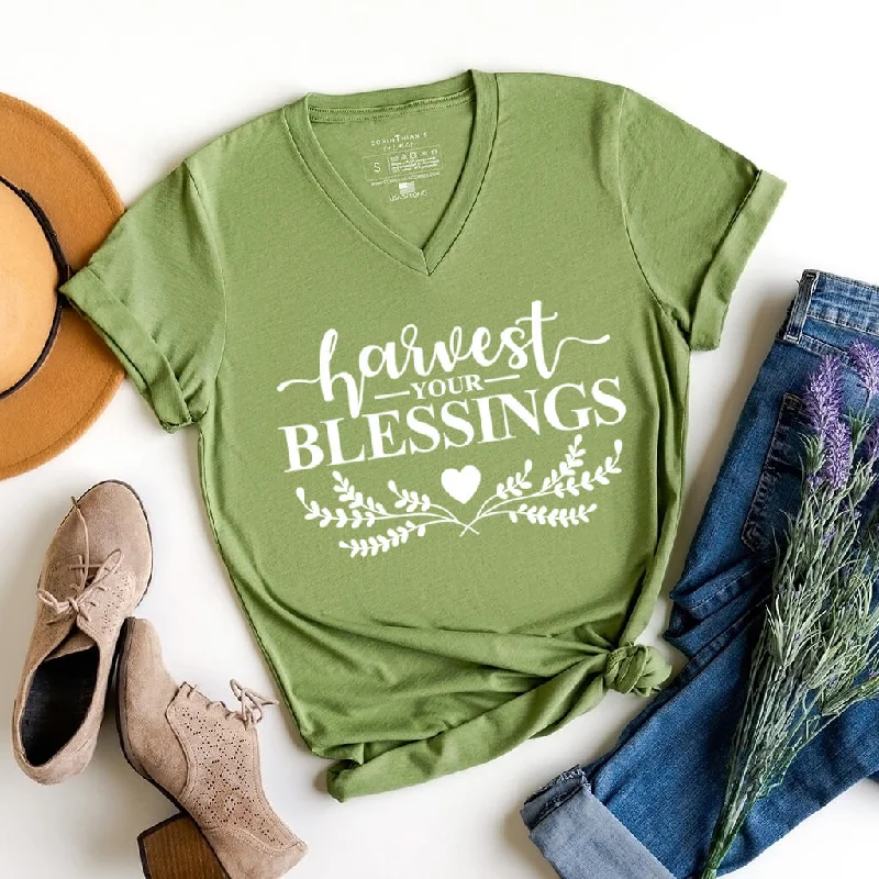 Harvest Your Blessings V-Neck