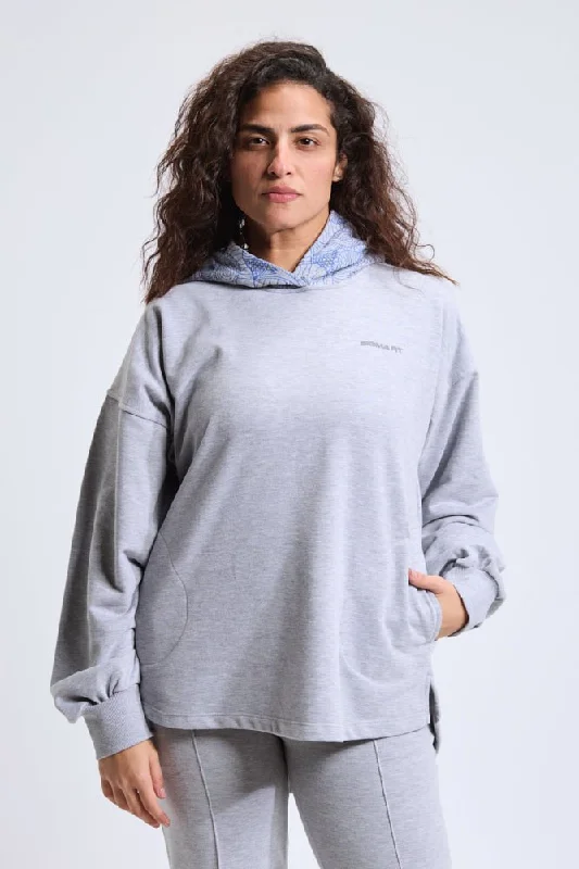 Heather Gray Oversized Hoodie