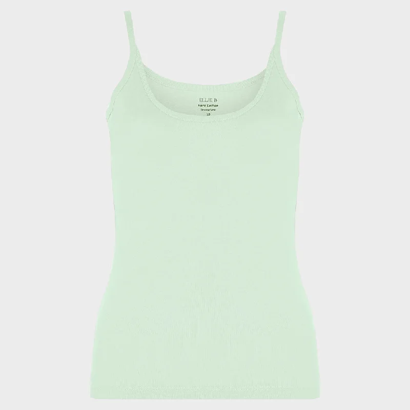 Ladies Essential Spaghetti Vest Mint