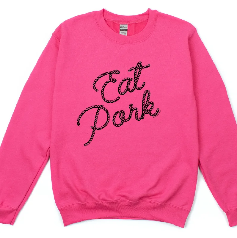 Rope Eat Pork Crewneck (S-3XL) - Multiple Colors!