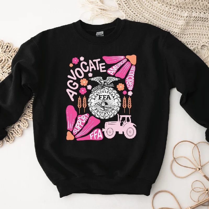 Support FFA Floral Crewneck (S-3XL) - Multiple Colors!