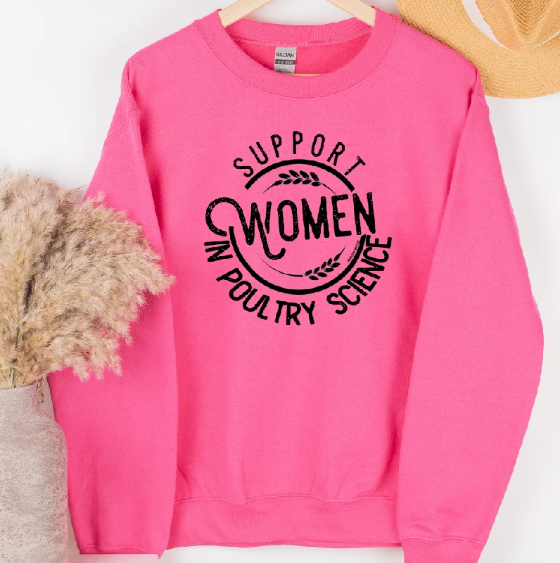 Support Women in Poultry Science Crewneck (S-3XL) - Multiple Colors!