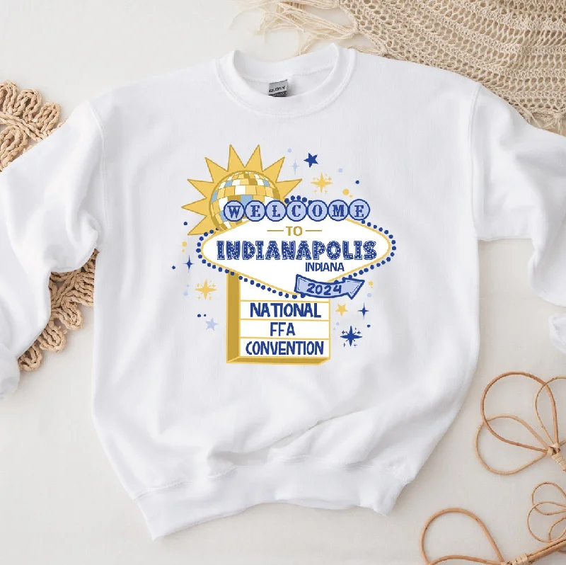 Welcome to Indianapolis Sign Crewneck (S-3XL) - Multiple Colors!