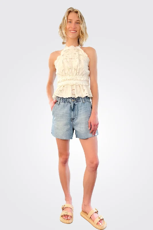 Elastic Waist Shorts - Cleo