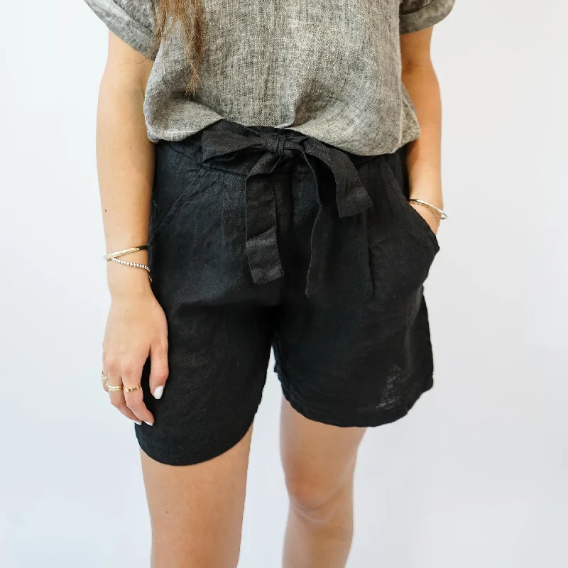 Linen Shorts with Removeable Belt