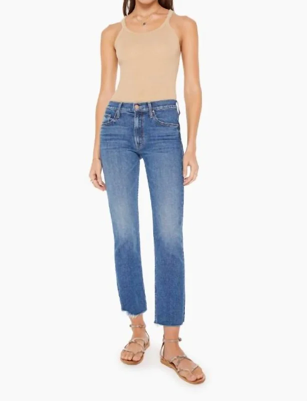 Mid Rise Ankle Fray Jeans In Local Charm