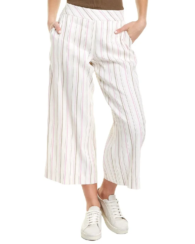 Trina Turk Monument Striped Linen-Blend Pant