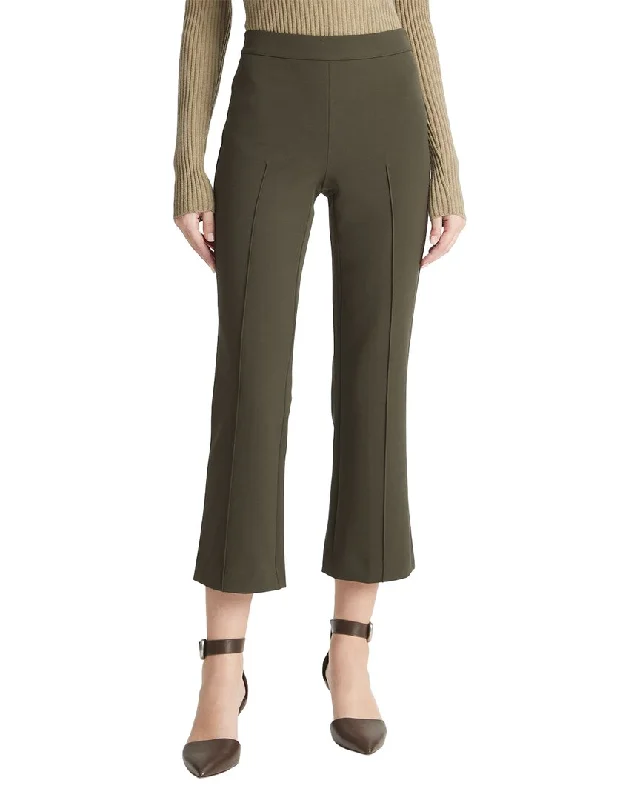 Vince Mid Rise Pintuck Crop Flare Pant