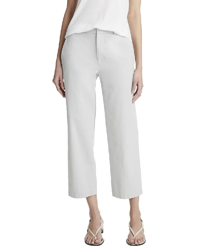 Vince Mid Rise Washed Crop Pant